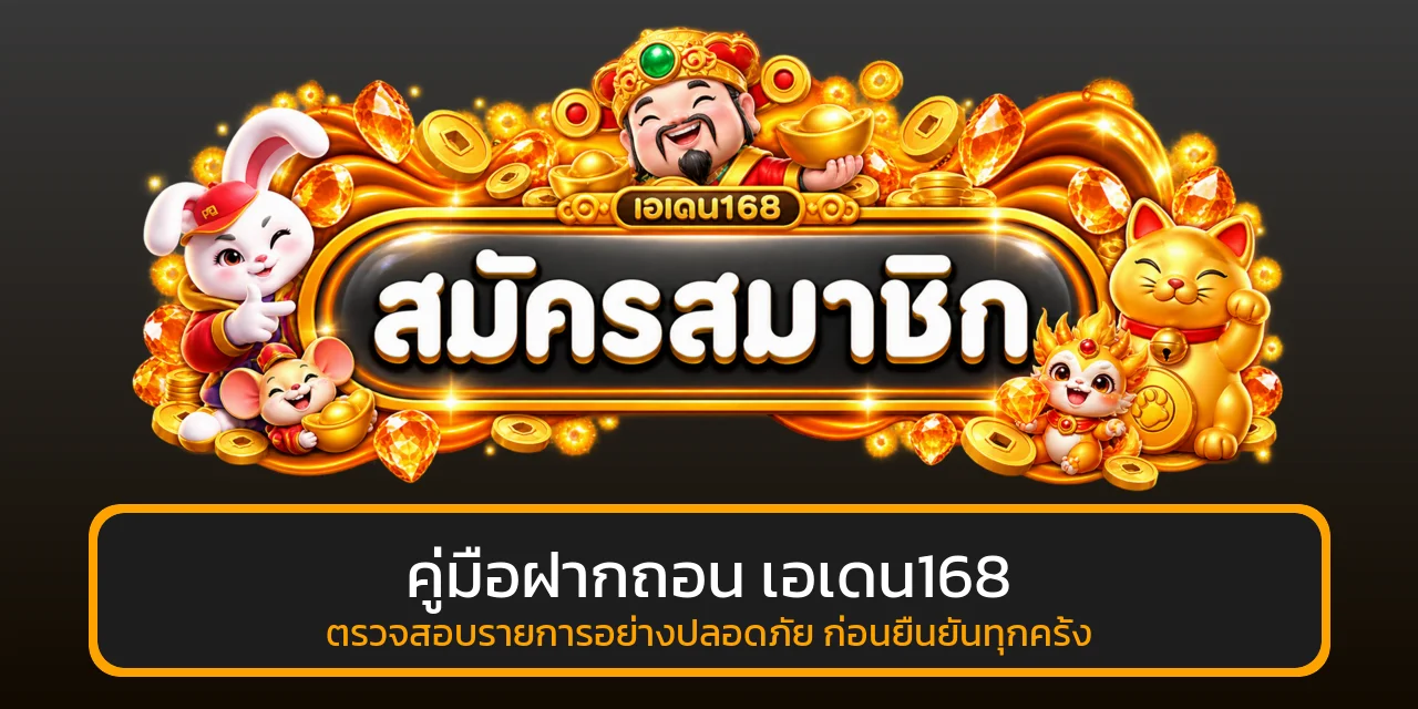 เอเดน168 ฝากถอน ขั้นตอนปลอดภัยและแก้ปัญหา
